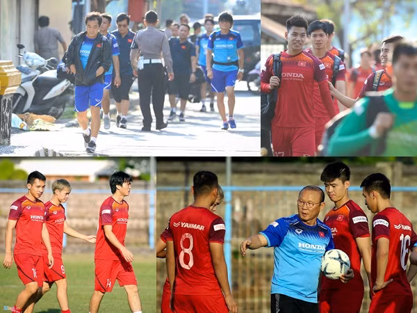 Tuyển Việt Nam mất hơn một tiếng đến sân vì tắc đường ở Indonesia