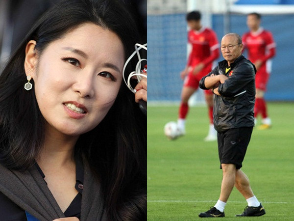 Gửi gắm thú vị của nữ MC truyền hình xinh đẹp Hàn Quốc đến HLV Park Hang-seo