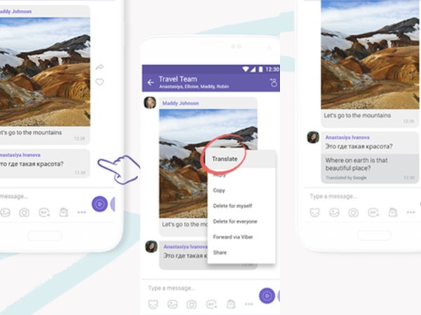 Viber bất ngờ tung tính năng tự động chuyển ngữ trên tin nhắn