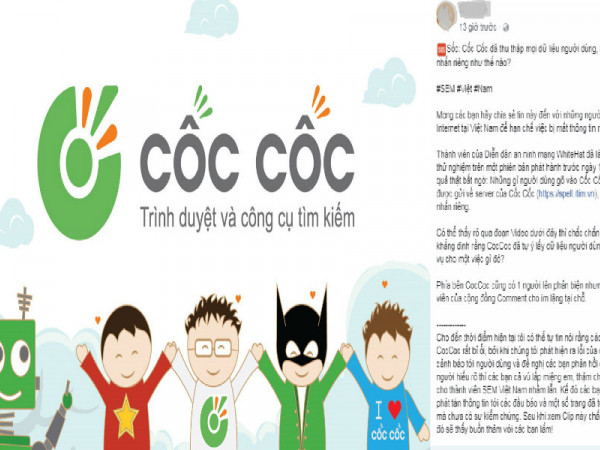 Trình duyệt Cốc Cốc bị tố "đọc trộm tin nhắn, đánh cắp dữ liệu người dùng"