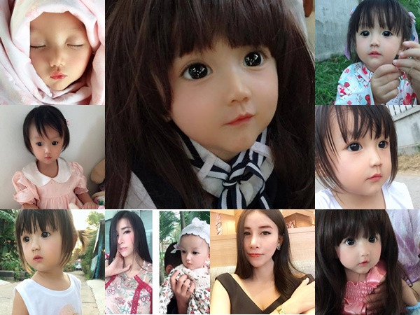 Bé gái khiến dân mạng phát cuồng khi sinh ra đã giống hệt búp bê Barbie