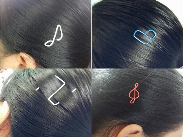 Sau trào lưu "Quý phi bút bi", teen nghĩ ra trào lưu mới "Cài tóc kẹp giấy" cực đáng yêu