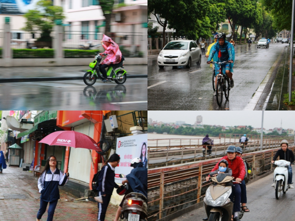 Người Hà Nội co ro, mặc áo ấm trong cái lạnh 19 độ