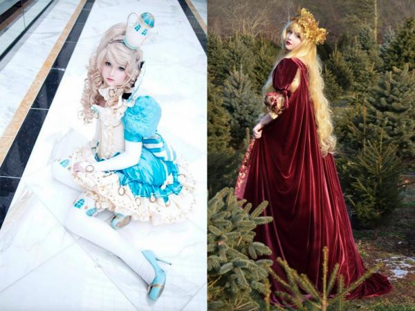 Cô gái xinh đẹp tự may đồ cosplay đẹp như trong cổ tích