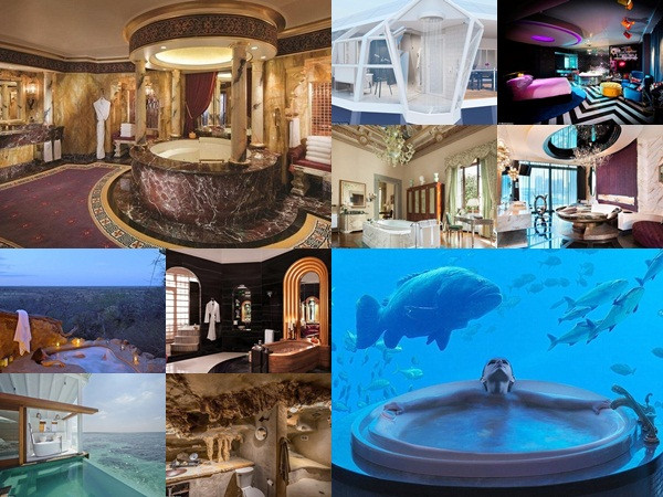 13 phòng tắm khách sạn xa hoa không nỡ dùng