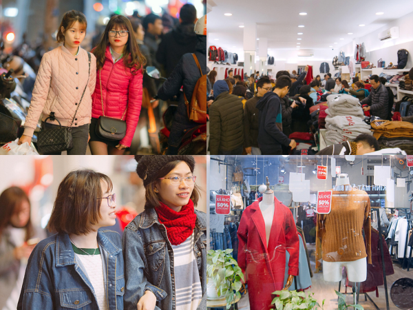 Các phố mua sắm Hà thành bán "rẻ như cho", kẹt cứng đến gần nửa đêm