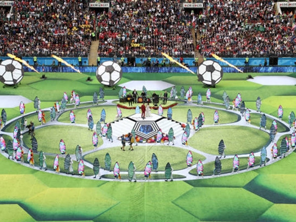 Những khoảnh khắc ấn tượng trong lễ khai mạc World Cup 2018