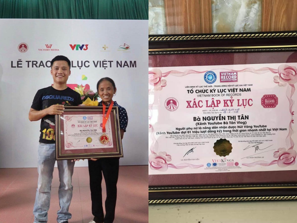 HOT: Bà Tân Vlog chính thức được cấp bằng xác lập kỷ lục Việt Nam