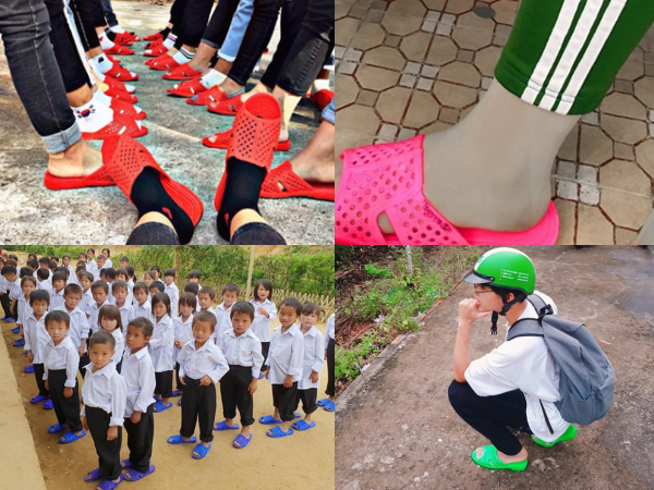 Cần gì giày hiệu vài chục triệu, muốn nổi bật hãy rủ team mang dép tổ ong nhiều màu!