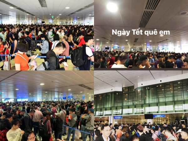Nỗi ám ảnh mang tên: Vật vã xếp hàng chờ lên máy bay về quê ăn Tết