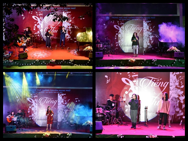 Teen THPT chuyên Ngoại ngữ thể hiện đam mê âm nhạc trong sự kiện "Tiếng Thu" của trường