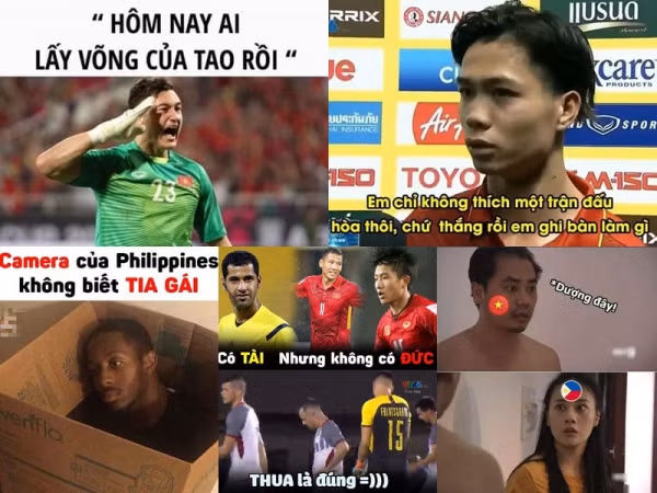 Vũ trụ ảnh chế được dịp tái xuất sau chiến thắng "hạ đẹp" Philippines của ĐT Việt Nam