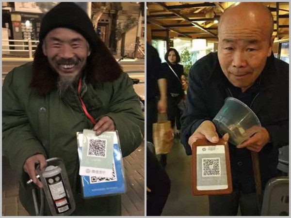 Ăn mày thời công nghệ: Chê tiền mặt, chuyển sang dùng ví điện tử và QR Code