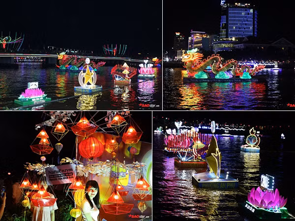 Cần Thơ: Hàng ngàn người thích thú tham gia đêm hội hoa đăng Ninh Kiều