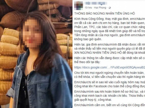 Người nhà nữ sinh Hải Phòng tử vong tại Đức thông báo ngừng nhận hỗ trợ