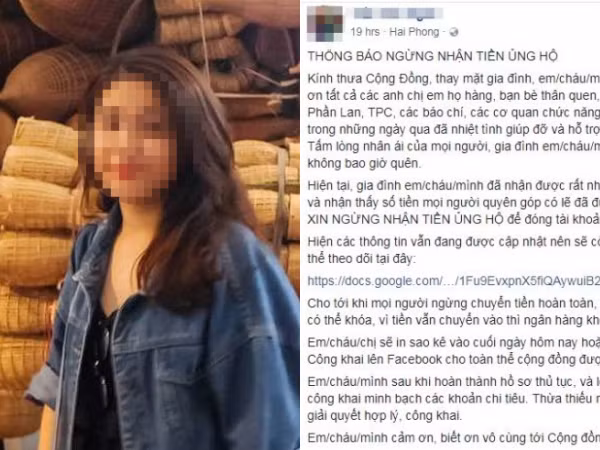 Người nhà nữ sinh Hải Phòng tử vong tại Đức thông báo ngừng nhận hỗ trợ