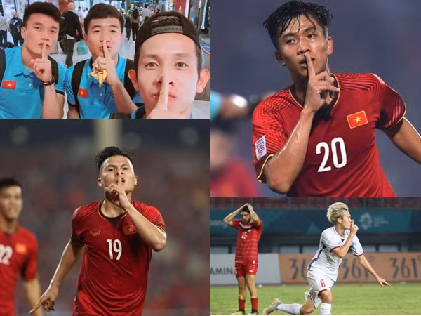 Tuyển thủ Việt đua nhau pose hình "suỵt", fan nghi bắt nguồn từ Mạnh "Gắt"