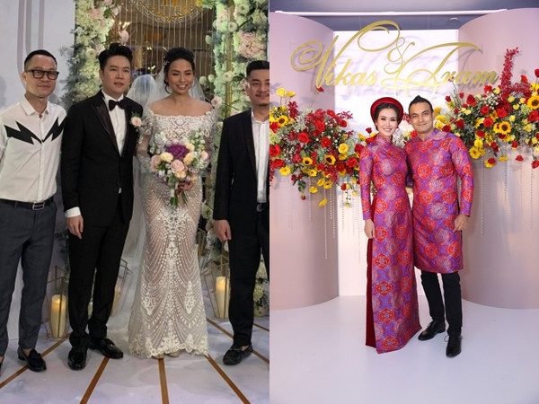 Tổ chức cùng lúc, tiệc cưới của Lê Hiếu và Võ Hạ Trâm đều hoành tráng và ngập tràn sắc hoa 