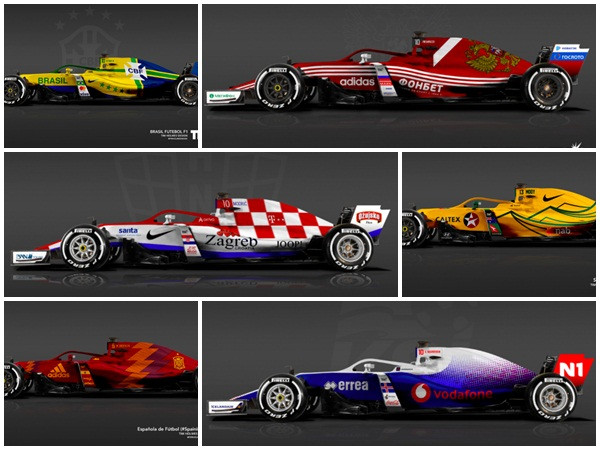 Ngắm loạt xe F1 tuyệt đẹp lấy cảm hứng từ 32 đội bóng World Cup 2018