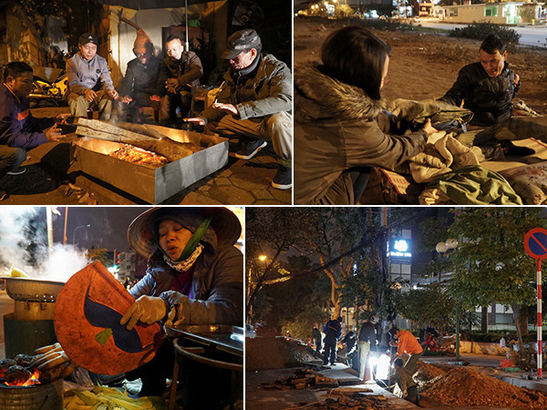 Cuộc sống mưu sinh trong đêm lạnh kỷ lục ở Hà Nội