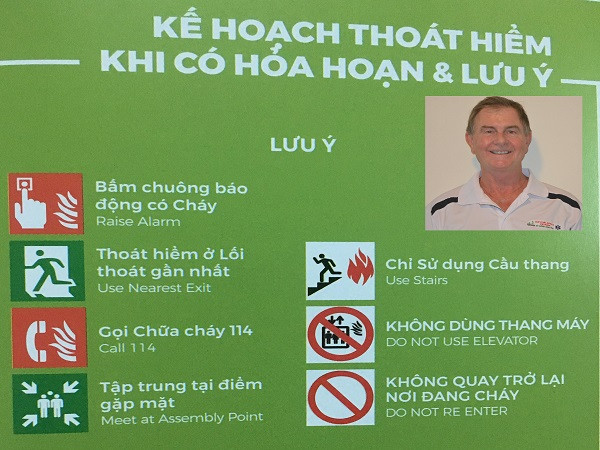 Chuyên gia sơ cấp cứu Úc hướng dẫn kỹ năng thoát hiểm an toàn khi hỏa hoạn