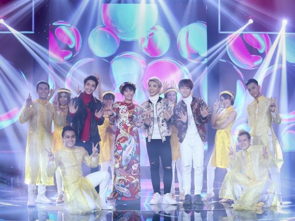 Monstar - Văn Mai Hương diện đồ rực rỡ, rủ nhau song ca nhạc Tết 