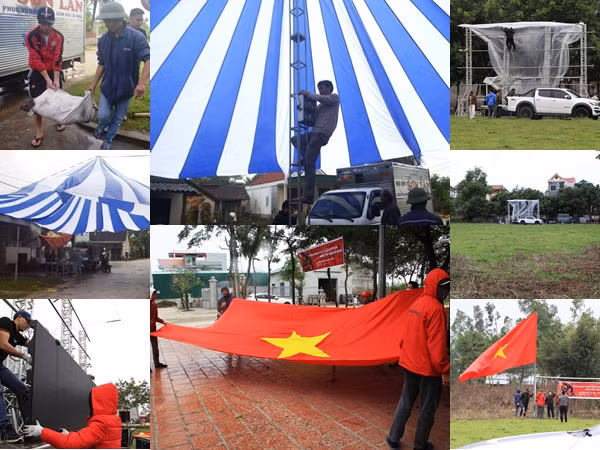 Dựng rạp, mổ lợn xem chung kết AFF cup tại nhà Văn Đức, Quang Hải