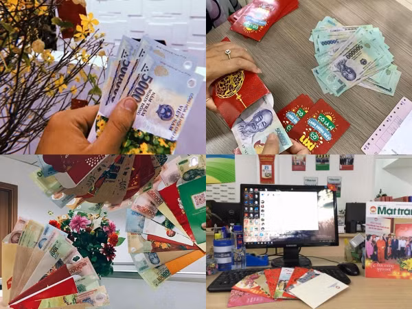 Ngày đầu đi làm sau nghỉ Tết, dân mạng rầm rộ khoe lì xì "khủng" từ sếp và đồng nghiệp