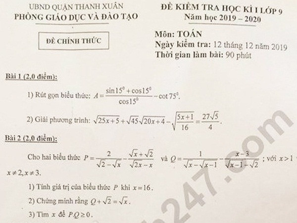 Khoảng 3 nghìn học sinh lớp 9 thi lại môn Toán: Kiểm tra toàn bộ quy trình ra đề
