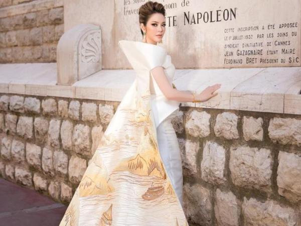 Lý Nhã Kỳ mang "Mặt Trời phương Đông" Vịnh Hạ Long rực rỡ lên thảm đỏ Cannes