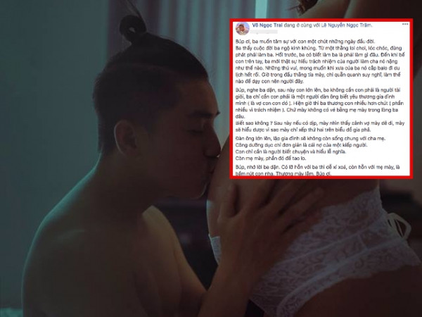 Diễn viên "Kính vạn hoa" khoe ảnh bế con trai, gây chú ý nhất là bức tâm thư