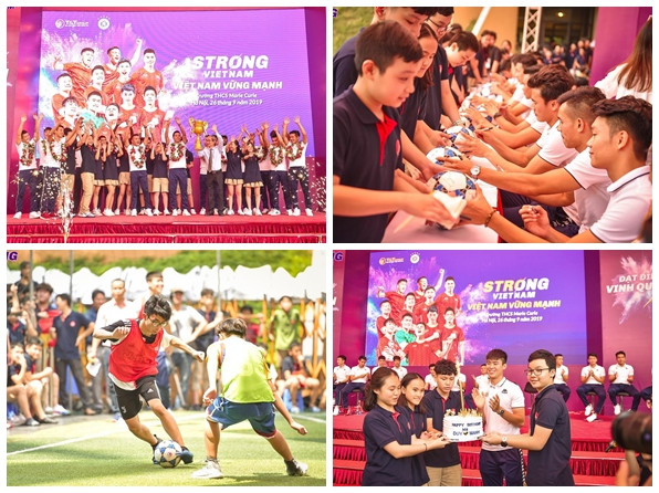 Duy Mạnh đón sinh nhật đáng nhớ với học sinh Marie Curie Hà Nội