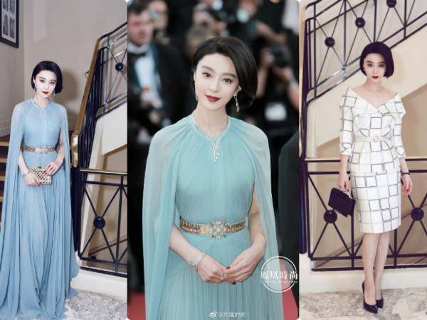 Phạm Băng Băng đẹp như nữ thần và biến hóa liên tục trong ngày đầu tiên ở Liên hoan phim Cannes
