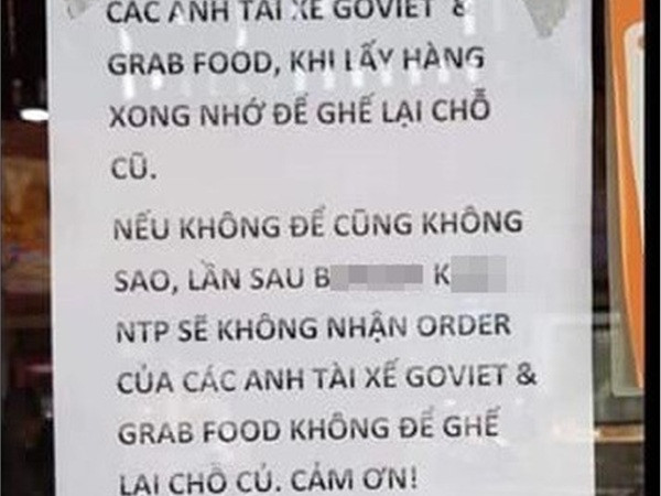 Cảnh cáo không nhận order nếu shipper không xếp ghế về chỗ cũ, cửa hàng bị dân mạng chỉ trích