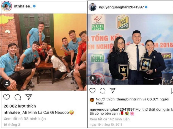 Xoá gần hết hình của nhau trên Instagram, Quang Hải - Nhật Lê còn bị phát hiện làm việc này