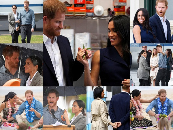 “Tan chảy” với những khoảnh khắc ngọt ngào của vợ chồng hoàng tử Harry