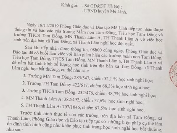 Hơn 2.000 học sinh ở Hà Nội vẫn tiếp tục nghỉ học để phản đối xây dựng công viên