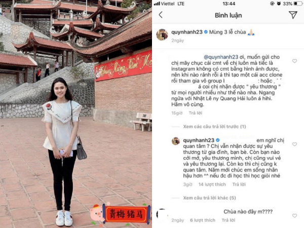 Đầu năm đăng ảnh đi chùa đã bị anti-fan "ném đá", đây là cách bạn gái Duy Mạnh đáp trả