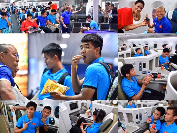 Thầy trò HLV Park vui vẻ rời Malaysia về nước