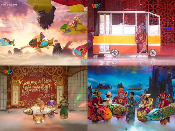 Điểm lại các "phương tiện" chầu trời siêu hài hước của Táo Quân