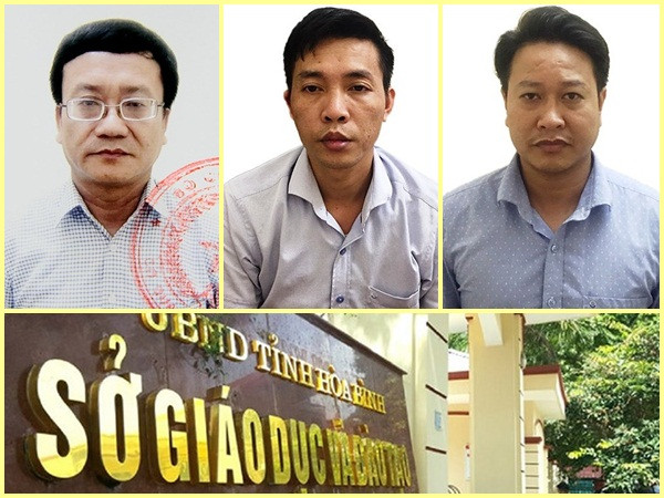 Những cán bộ ngành giáo dục nào bị bắt trong vụ gian lận thi cử ở Hòa Bình?