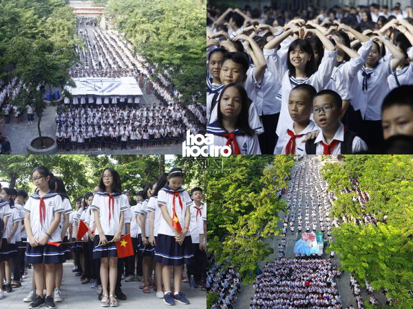 Học sinh trường Lương Thế Vinh nhảy flashmob trong Lễ khai giảng, tưởng nhớ thầy Văn Như Cương