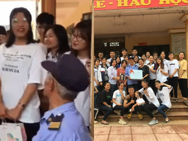 Học sinh cuối cấp chạy tới chỗ bác bảo vệ và hành động thật bất ngờ!