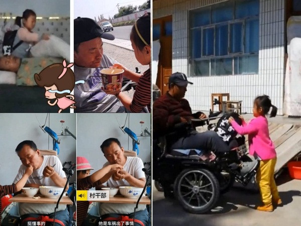 Bé gái 6 tuổi một mình chăm sóc cha tàn tật suốt nhiều năm, làm tan chảy hàng triệu trái tim