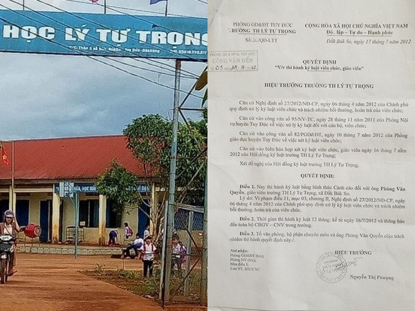 Xôn xao chuyện nam giáo viên có hồ sơ lý lịch "sinh đôi" với cán bộ huyện!