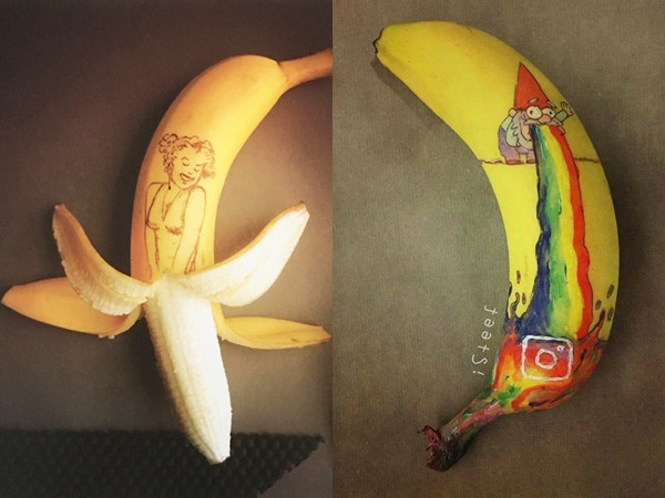 Chỉ cần có đam mê nghệ thuật, vỏ chuối cũng có thể giúp bạn trở thành họa sĩ!