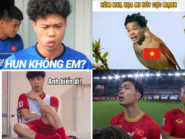 "Cười bò" với loạt ảnh chế Công Phượng: Thánh "meme" của năm đây rồi!