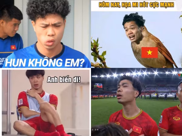 "Cười bò" với loạt ảnh chế Công Phượng: Thánh "meme" của năm đây rồi!