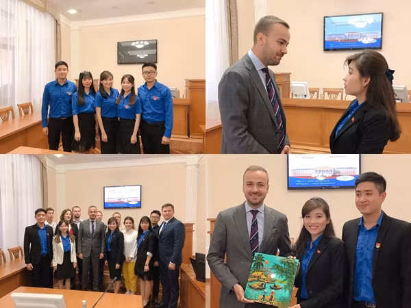 Đại biểu thanh niên Việt Nam đối thoại cùng đại diện Cơ quan Thanh niên Liên bang Nga