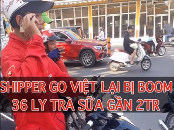 Dân mạng bức xúc khi shipper bị khách bỏ bom 36 ly trà sữa trị giá gần 2 triệu đồng